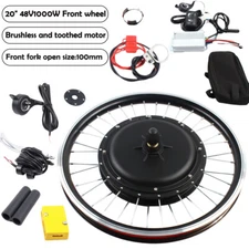 20in 1000W Front Wheel 48V Electric Bicycle Bike Motor Conversion Kit Hub eBike