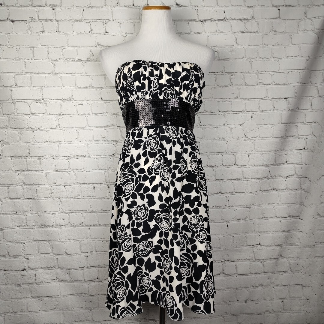 white house black market sequin dress Black Size 0 36 Petite length Women's Sequin Fringe Dress in