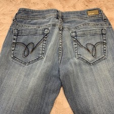 REFUGE Junior  s SIZE 5 Crop Capri Jeans Light Wash Denim Low Rise Women  s