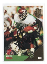 GREG HILL KANSAS CITY CHIEFS 1994 CLASSIC ROOKIE IP/TTM AUTOGRAPH AUTO
