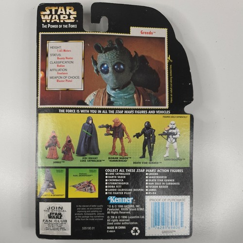 Star Wars The Power Of The Force Greedo With Blaster Pistol - Picture 2 of 2