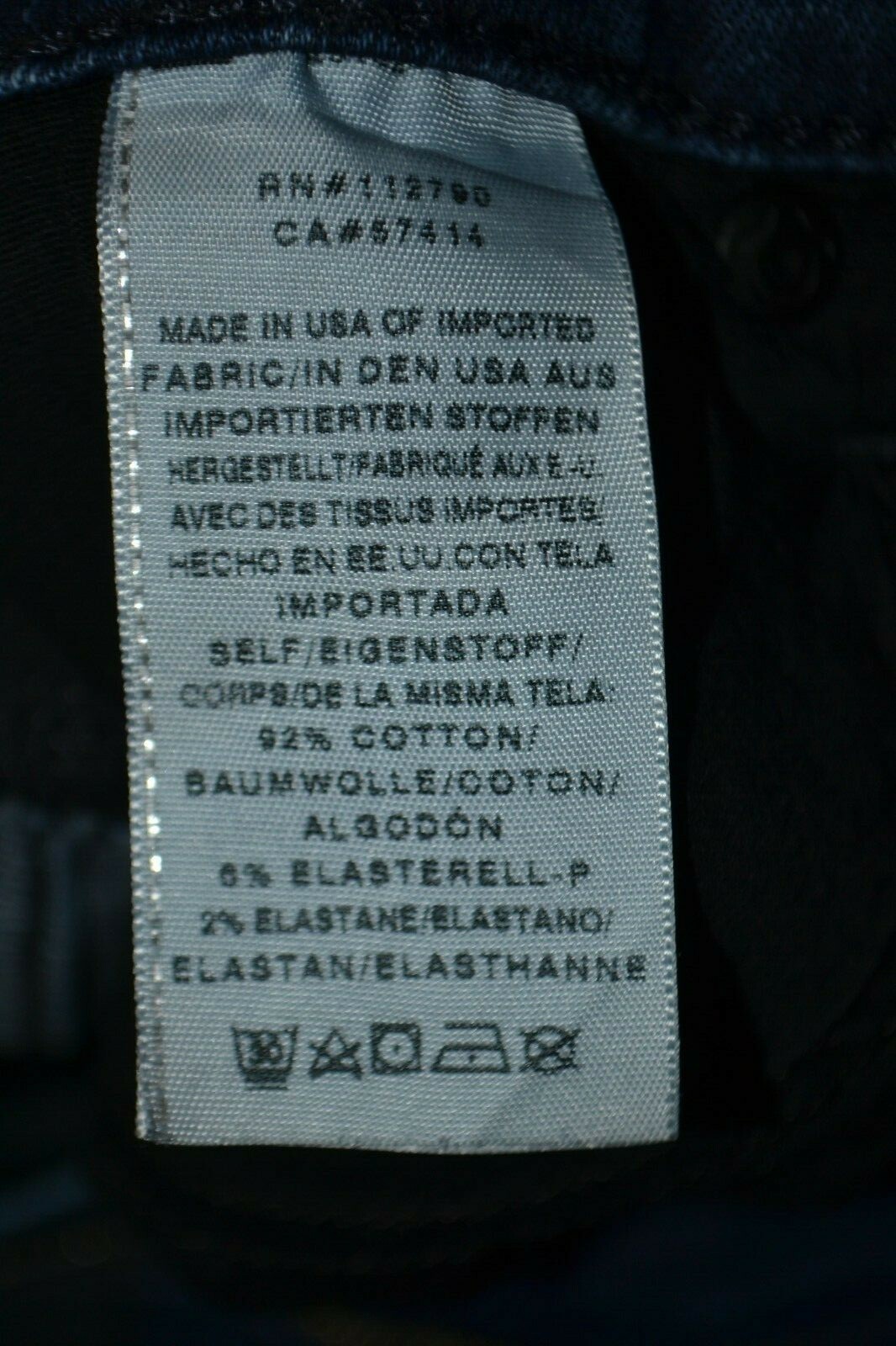 True Religion Women's Halle Mid Rise Super Skinny Dark Blue Denim Jeans Sz 32x29 thumbnail 10