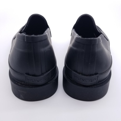 Hunter Loafer Women's 9 Black Penny Slip-On Shoes Rubber Matte Waterproof - Picture 6 of 10