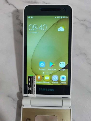 SM-G1600 Samsung Galaxy Folder 16GB Android werkseitig entsperrt Flip Smartphone - Bild 29 von 42