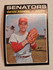 1971 Topps #261 Darold Knowles Senators nice!