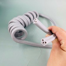 1Pz Tubo Spirale Dentale Tubo Composito 4 Fori Tubo Manipolo Dentale