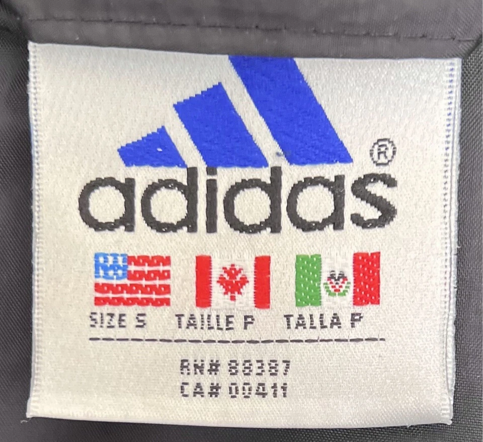 Chaqueta Adidas Negra/Azul Logo Rayas Acolchada Cremallera Completa De Colección Mujer Talla S Usada en Excelente Condición Foto 3 de 4