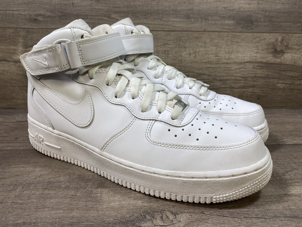 Nike Air Force 1 07 Mid CW2289111 Shoes Sneakers Triple Nike Air Force 1 07 Mid CW2289111 Shoes Sneakers Triple