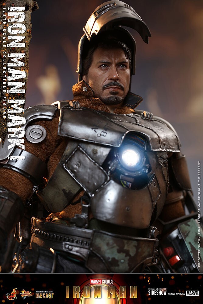 映画 アニメ ミニカーセット Hot Toys MMS605-D40 Iron Man Mark I 1 Suit Diecast 1/6 Scale