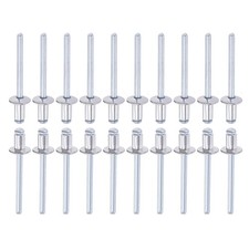 5mm x 8mm (DxL) Blind Rivets - 60Pack Aluminum Dome Open End Rivet