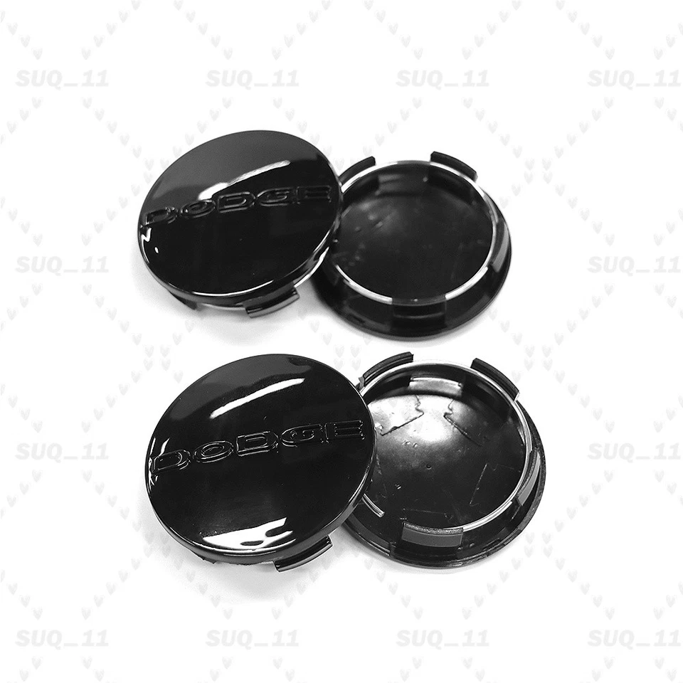 4Pcs 2.5'' Black Wheel Center Caps For Charger Challenger Dart Durango Avenger Foto 2 de 4