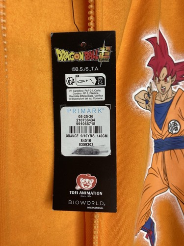 Dragon Ball Z Kids Orange Sweater Size 9/10 Yrs Old With Tag - Picture 9 of 11