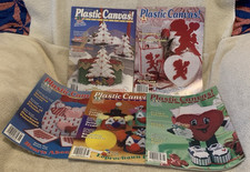 5 Pc Plastic Canvas Magazines 53,54,60,61,66 Lot 7 - GUC