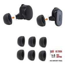 Memory Foam Replacement Ear Tips, Black, Medium 3 Pairs