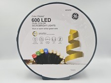 GE Color Choice 600 LED Multi-Color White Microbright String Lights - 8 effects