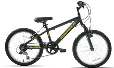 Bandit 18" Wheel Boys Kids Front Suspension Bike Alloy 6 Speed Black Age 6 +