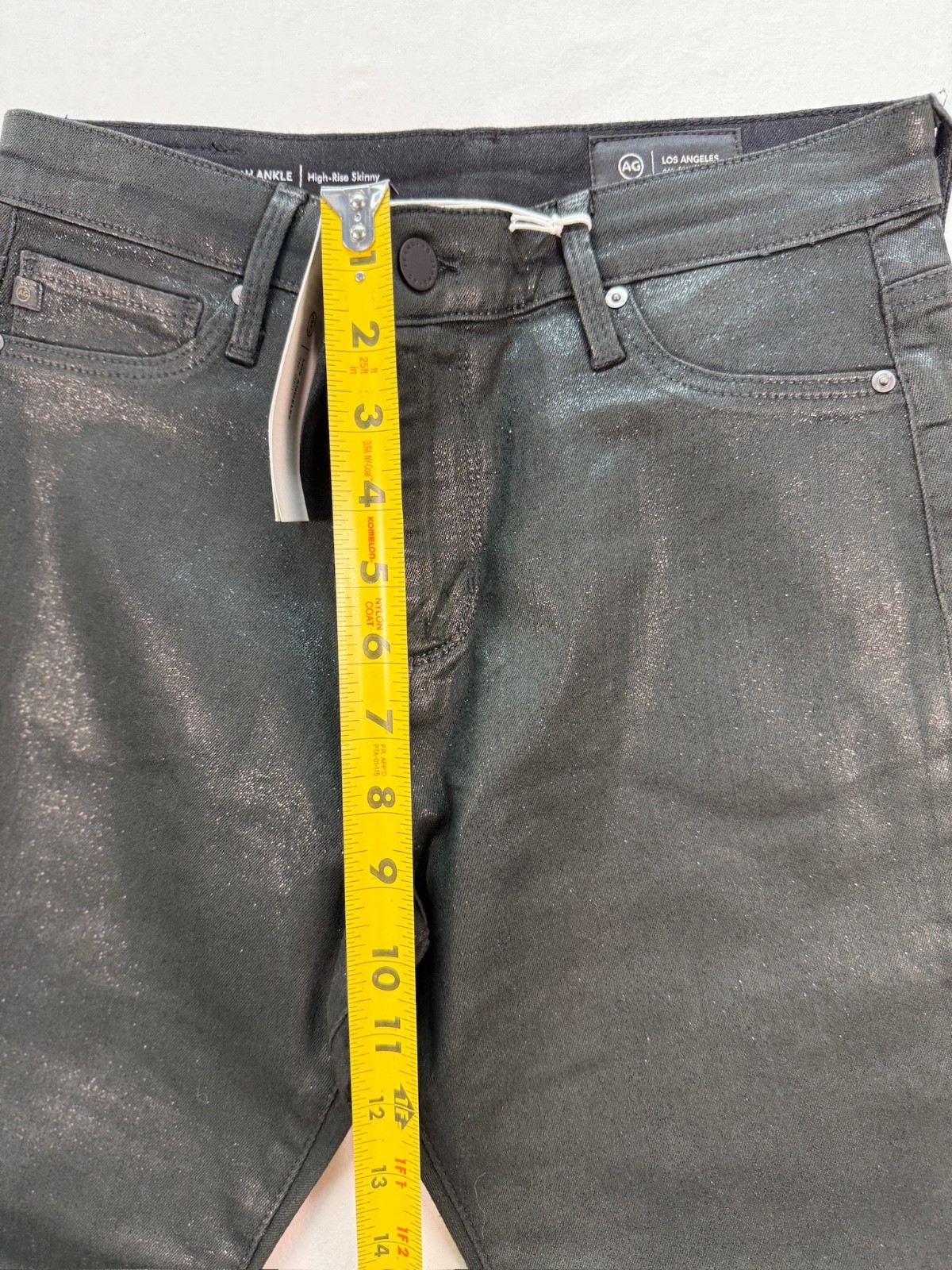 AG Farrah Ankle High Rise Skinny Jeans Womens 28 Black Slim Fit NWT thumbnail 8