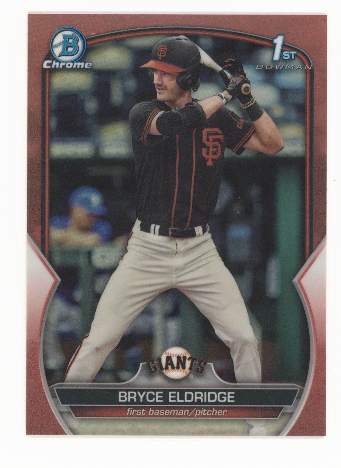 2023 BOWMAN CHROME BRYCE ELDRIDGE 1ST ROSE GOLD ROOKIE /10 BDC-107 ULTRA RARE