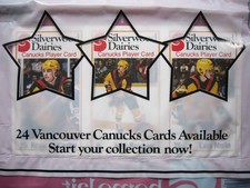 1980/81 SILVERWOOD DAIRIES VANCOUVER CANUCKS HOCKEY CARD PANEL KEVIN MCCARTHY