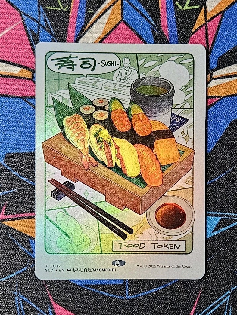 Oishii! Sushi Food Token オイシイ！ トークン NM Rainbow Foil