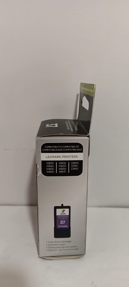 NEW Lexmark 37 Color Ink Cartridge 18C2140 For X4650 X6650 Z2420 Tri-Color - Image 3 of 4