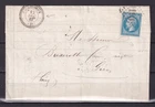 NAPOLEON LOT NO. 22 ON LETTER / PEARL STAMP