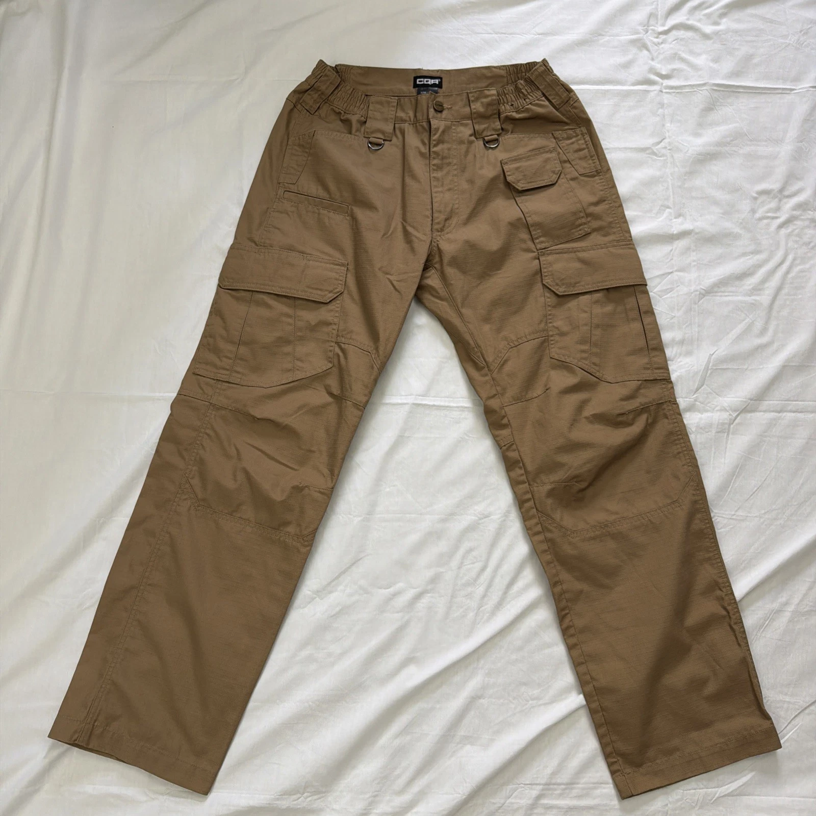 CQR Tactical Coyote Brown Water Resistance Ripstop Cargo Pants 32x30
