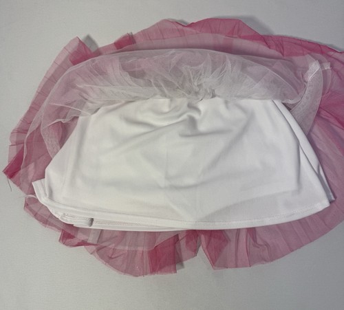 Nick Jr Paw Patrol Tulle Skort Pink Ombre Skirt Shorts Glitter Lace Girls 4T - Picture 6 of 11
