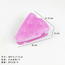 Cute Square Cheese Jelly Stress Relief Toys Colorful Cheese Mochi Dessert Squeez