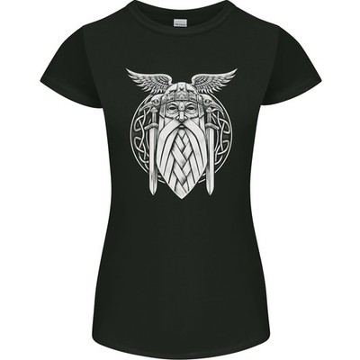 Odin die Wikinger Walhalla Thor Fitness Nordic Damen Petite Schnitt T-Shirt