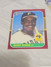 1987 Donruss Opening Day Barry Bonds #163 Rookie Card Pirates & Giants Legend . rookie card picture