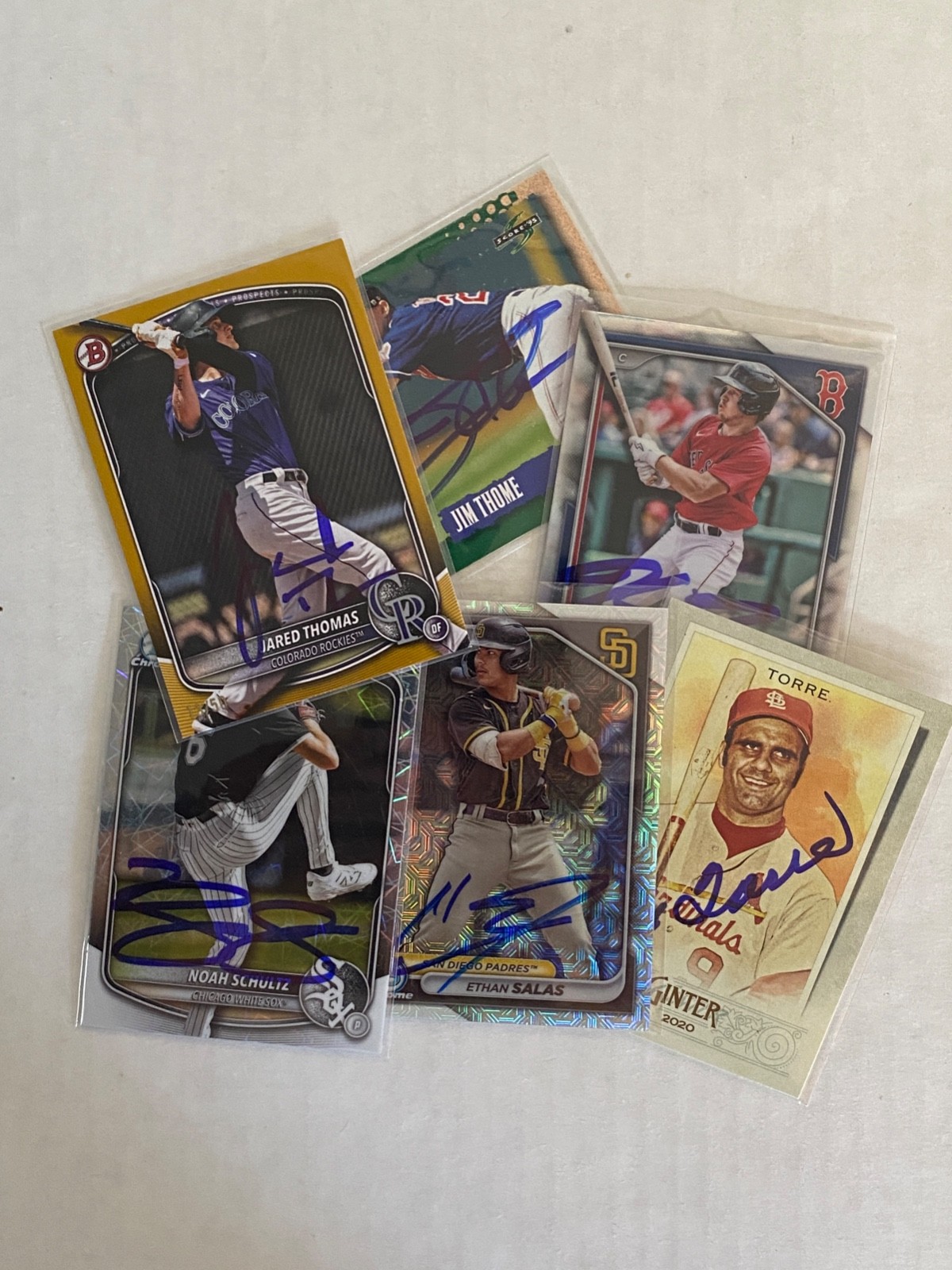S / T | Bowman Topps | IP Auto Prospects Rookie RC In Person Signed Cards Chrome