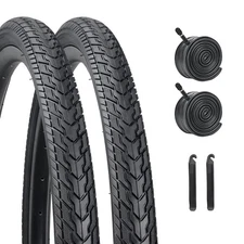 26X1.75 Bicycle Tire Replacement Kits 2 Pack, 26 Inch Bike Tires Folding Bike...