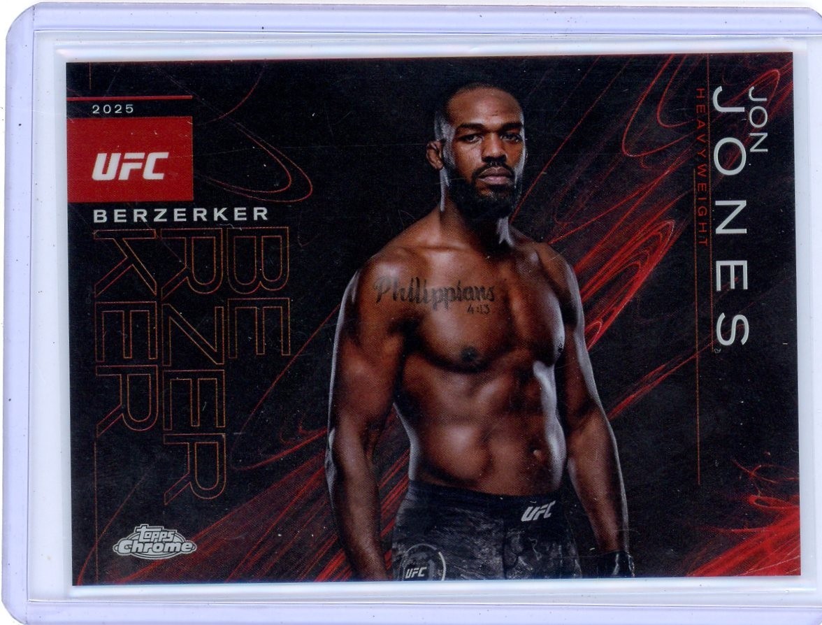 2025 Topps Chrome UFC Jon Jones  Berzerker SSP CASE HIT