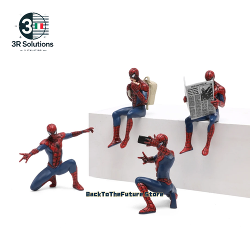 Marvel Spider Man Supereroe Spiderman 7-9 Cm Action Figure Spider-Man Collezione - Picture 4 of 16
