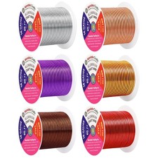 Bendable Wire for Crafts - Silver, Copper, Gold - 390 FT