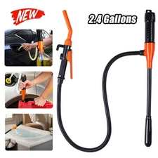 Battery Powered Electric Fuel Transfer Siphon Pump Gas Oil Water Liquid 2.4 GPM