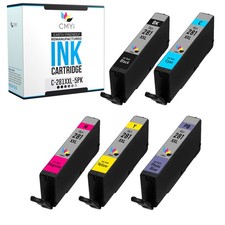 5-PK Compatible CMYi CLI-281XXL Ink for Canon PIXMA TS8120 TS8220 TS8320 TS9120