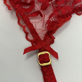 AGENT PROVOCATEUR RED DENVER SUSPENDER SIZE 2 SMALL UK 8 BNWT