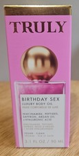 TRULY Birthday Sex Luxury Body Oil Vegan Hyaluronic Acid Boost 3.1 Oz / 90ML