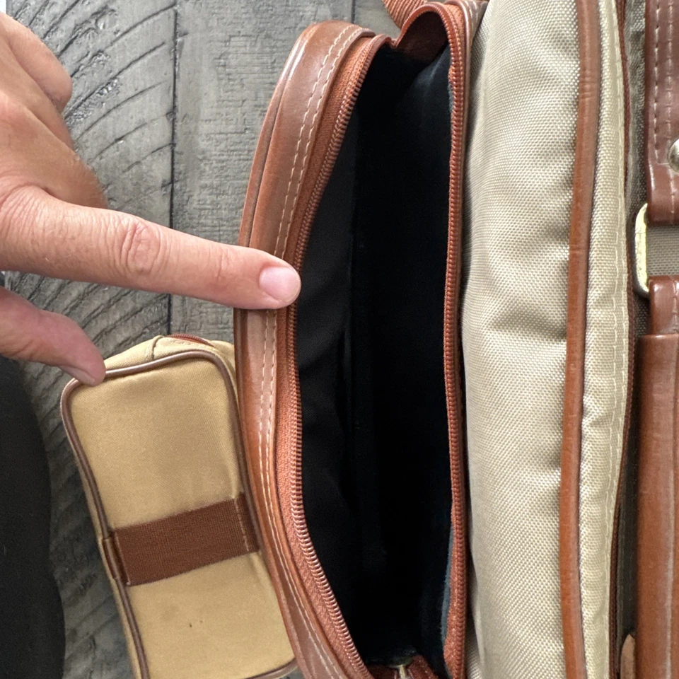 "Bolso para cámara S-1 TN correa ajustable 3 bolsillos grandes 10"" bandolera años 80" Foto 3 de 4