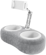 SHUWEI Lap Kindle Pillow Stand,Adjustable Aluminum Arm iPad Holder with Dual ...