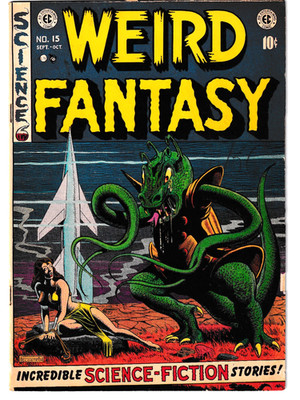 WEIRD FANTASY #15 - 1952 EC Comic - Al Williamson ''By George!'' - Fine/very fine