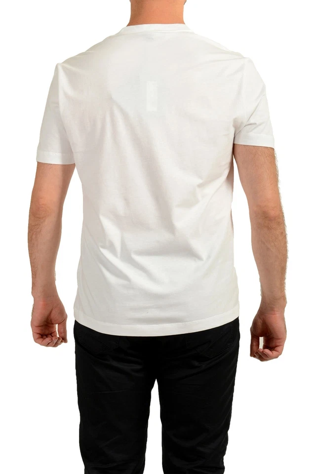 Camiseta de manga corta Versace para hombre blanca y como nueva con estampado de logotipo US L IT 52 Foto 3 de 4