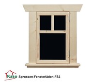 Spielhaus Sprossen-Fenster FS3 | Holzfenster für Stelzenhaus