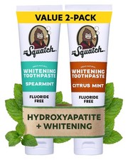 Dr. Squatch Hydroxyapatite Toothpaste Whitening - 4.7 Ounce Pack of 2