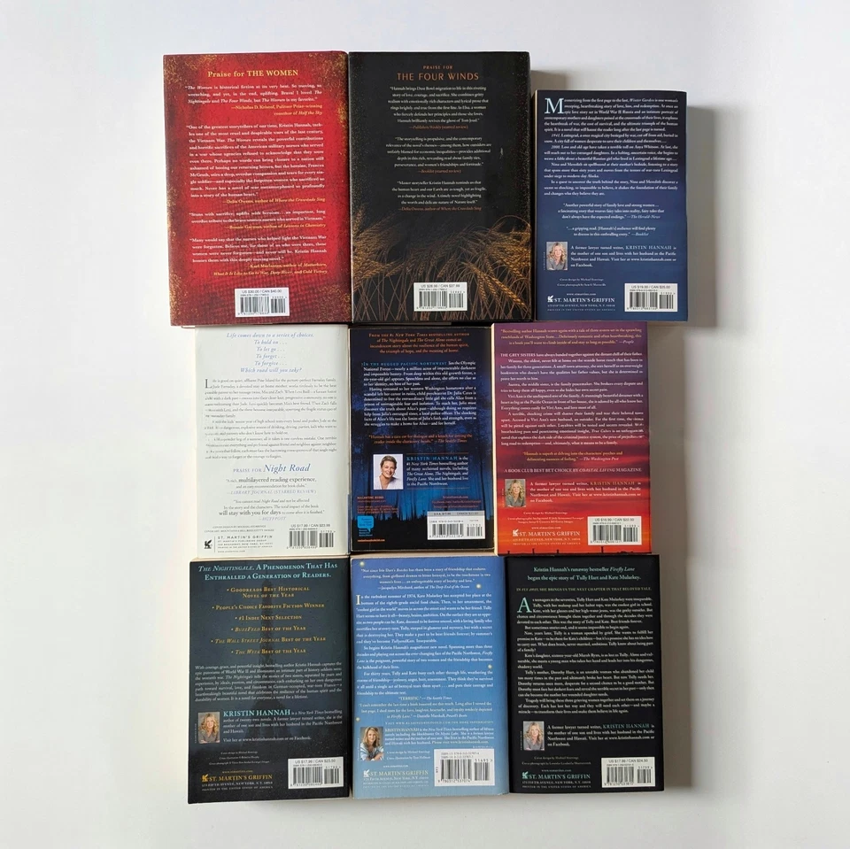 Lot of 9 KRISTIN HANNAH Books Novels - Mixed Hardcover + Paperback *EXCELLENT* - Image 2 of 4