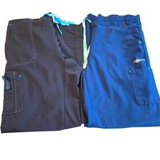 Carhartt Force Womens Scrub Pants Bundle Black Navy Blue Cargo Utility Set 2