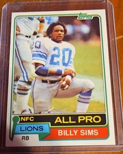 1981 Topps - Billy Sims #100 (RC)