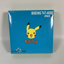 ANA 1:400 Pokémon Boeing 747-400D Die Cast Model Jet Aircraft Boxed